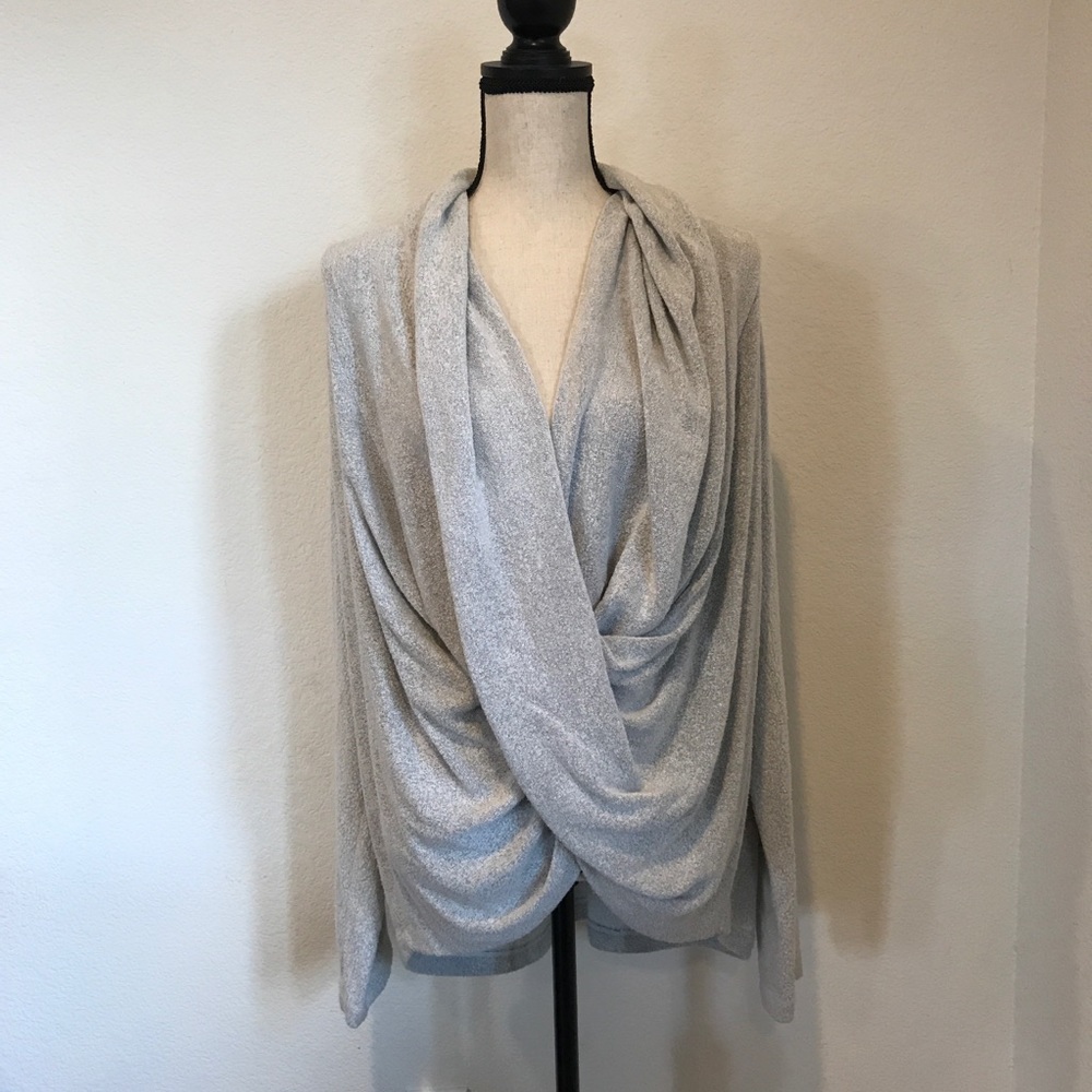 Anthropologie Droop Gray Sweater M